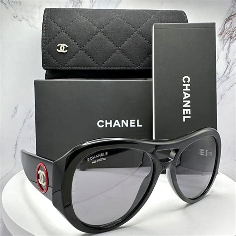 chanel black aviators|Chanel unisex sunglasses.